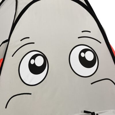 vidaXL Детска палатка за игра слонче, сива, 174x86x101 см