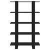 vidaXL Библиотека/разделител за стая, черна, 100x30x160 см