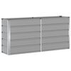 vidaXL Кашпа Светлосиво 160 x 40 x 75 см Стомана