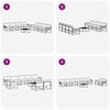 vidaXL Комплект дивани за открито 9 pcs Естествено и светло сиво