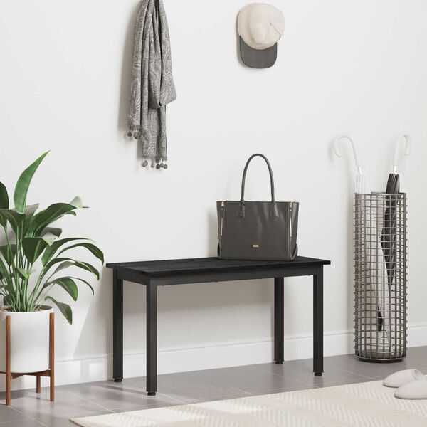 vidaXL Пейка Черния дъб 80 x 35 x 45 cm Инженерно дърво