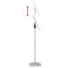 vidaXL Стендове за търговски прояви Сребрист 25 x 25 x 125 см Алуминий