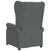 vidaXL Wingback електрически масажен стол, тъмносив, текстил