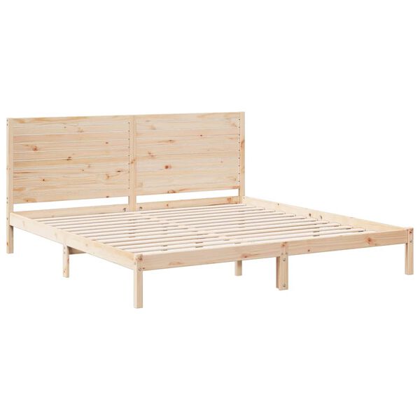 vidaXL Рамка за легло без матрак, 200x210 см, масивна дървесина