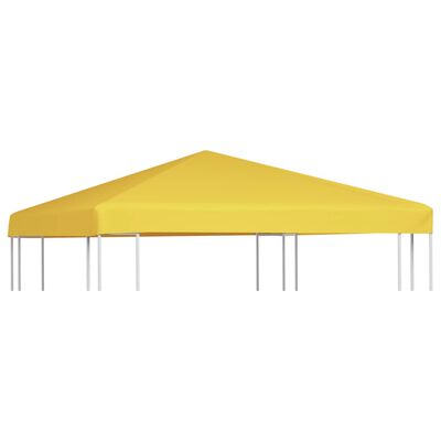 vidaXL Покрив за шатра, 270 г/м², 3x3 м, жълт
