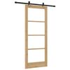 vidaXL Преплъзваща се врата Естествен 83 x 202 см