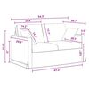 vidaXL Диван 2 pcs Тъмен сив 138 x 78 x 80 см Кадифе