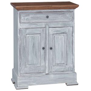 vidaXL Шкаф за съхранение 63 x 30 x 79 см Масивно махагоново дърво