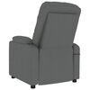 vidaXL Реклайнер, тъмносив, текстил