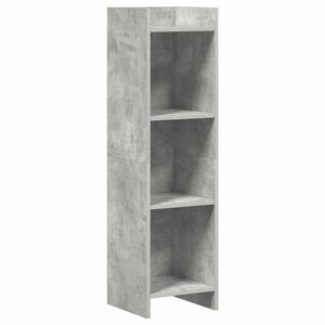 vidaXL Библиотека Бетоново сиво 30 x 30 x 111 см Инженерна дървесина