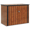 vidaXL Кутия за съхранение в градината Кафяво 151,5 x 82 x 110,5 см