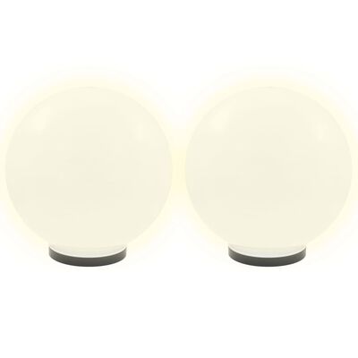 vidaXL Градински сфери за LED лампи, 4 бр, 40 см, PMMA