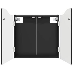 vidaXL Кабинет за дартборд Черно 56 x 12 x 63 см Инженерна дървесина