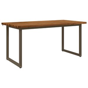 vidaXL Квадратна хранителна маса 160 x 70 x 75 см Натурално
