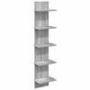 vidaXL Стенен рафт Сив Сонома 22 x 15 x 100 см Инженерна дървесина