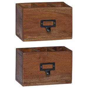 vidaXL Кутия за моливи Многоцветен 18 x 10 x 12 см