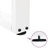 vidaXL Крака за масичка за кафе, V-образни, 2 бр., бели, 30 x (30-31,3) см, стомана