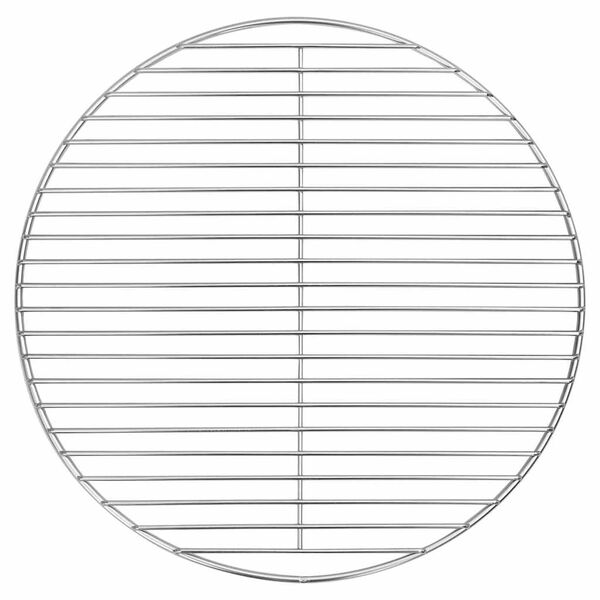 vidaXL Скара за барбекю Сребрист 43 x 43 см Неръждаема стомана
