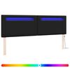 vidaXL LED глава Черно 180 cm Изкуствена