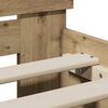 vidaXL Рамка за легло с таблото Дъб 75 x 190 cm Инженерно дърво