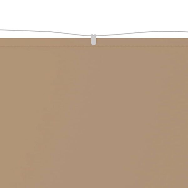 vidaXL Вертикален сенник, таупе, 60x1200 см, оксфорд плат