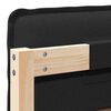 vidaXL Тапицирана табла Естествено и черно 75 cm Солидно борово дърво