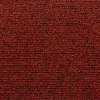 vidaXL Стелки за стъпала, 5 бр, червени, 65x21x4 см, иглонабита тъкан