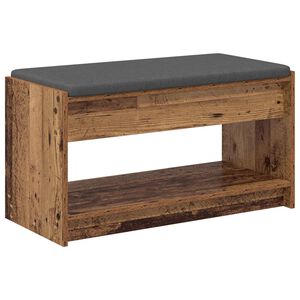 vidaXL Пейка за коридор Старо дърво 83 x 38 x 45 см