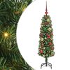 vidaXL С изкуствено коледно дърво с 150 LED светодиода Зелен 120 cm