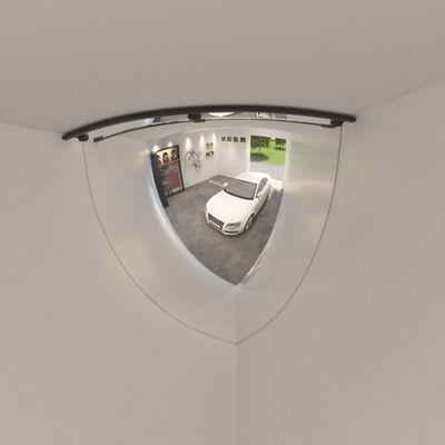 vidaXL Четвъртити сферични пътни огледала, 2 бр, Ø80 см, акрил