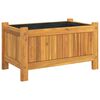 vidaXL Градинска кашпа с вложка 54x31x30 см масивна акация