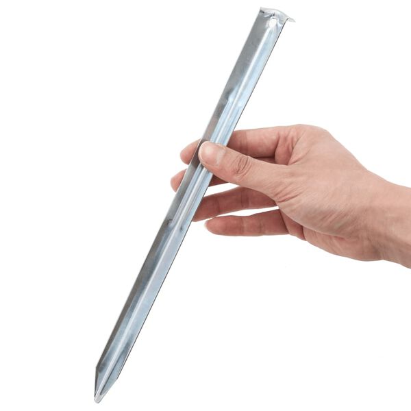 vidaXL Колчета за палатка 24 бр 30 см &Oslash;20 мм поцинкована стомана