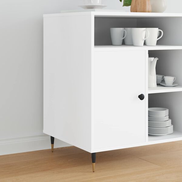 vidaXL Крака за мебели 12 pcs Черен и златен &Oslash; 40 x 98 мм Желязо