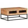 vidaXL Маса за кафе, 90x60x40 см, акация масив