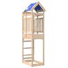 vidaXL Игрална кула Кафяво 52.5 x 85 x 239 см Солидно борово дърво