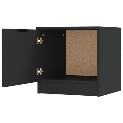 vidaXL Нощни шкафчета, 2 бр, черни, 40x39x40 см