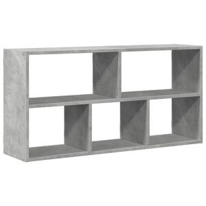 vidaXL Стенен рафт, бетонно сив, 100x25x50 см, инженерно дърво