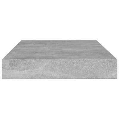 vidaXL Рафтове за етажерка, 4 бр, бетонно сиви, 100x10x1,5 см, ПДЧ