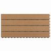 vidaXL Плочка за decking 6 pcs Кафяво 60 x 30 cm WPC