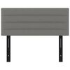 vidaXL Горна табла за легло, тъмносива, 100x5x78/88 см, плат