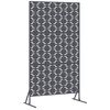 vidaXL Екран за уединение 100 x 50 x 180 см Стомана Антрацит