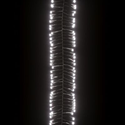 vidaXL LED клъстърен стринг с 400 LED студено бяло 7,4 м PVC