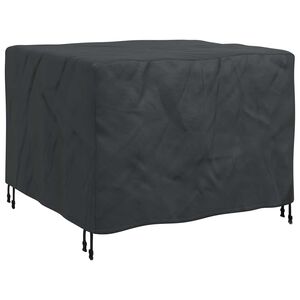 vidaXL Покривало за мебели Едноцветен Черно 113 x 113 x 73 cm 210D