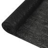 vidaXL Засенчваща мрежа черна 2x25 м HDPE 195 г/м&sup2;