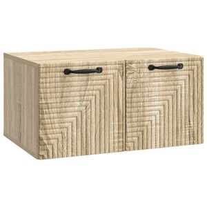 vidaXL Стенно монтиран ТВ шкаф Дъб сонома 59,5 x 41 x 30 см