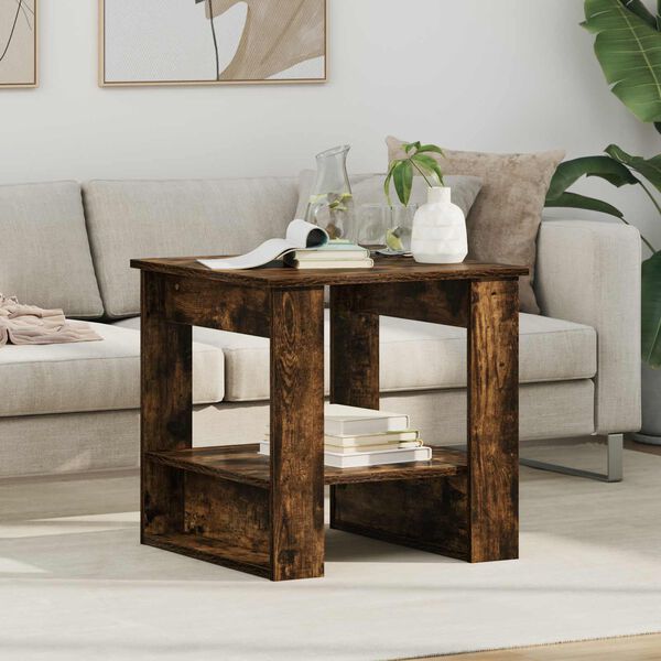 vidaXL Масичка за кафе Димян дъб 51 x 50 x 50 см Инженерно дърво