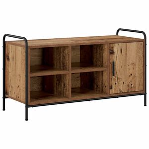 vidaXL Шкаф за обувки 100 x 39,5 x 55,5 см Инженерна дървесина