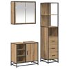 vidaXL Комплект мебели за баня 3 бр. Дъб 65 x 33 x 60 см