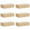 vidaXL Кутия за съхранение 6 pcs Кремаво 70 x 40 x 18 см
