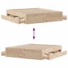 vidaXL Рамка за легло без матрак с чекмеджета 180x200 см бор масив